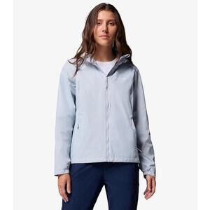 Columbia Omni Shield Rain Jacket Womens Medium Gray Hooded Waterproof NWT